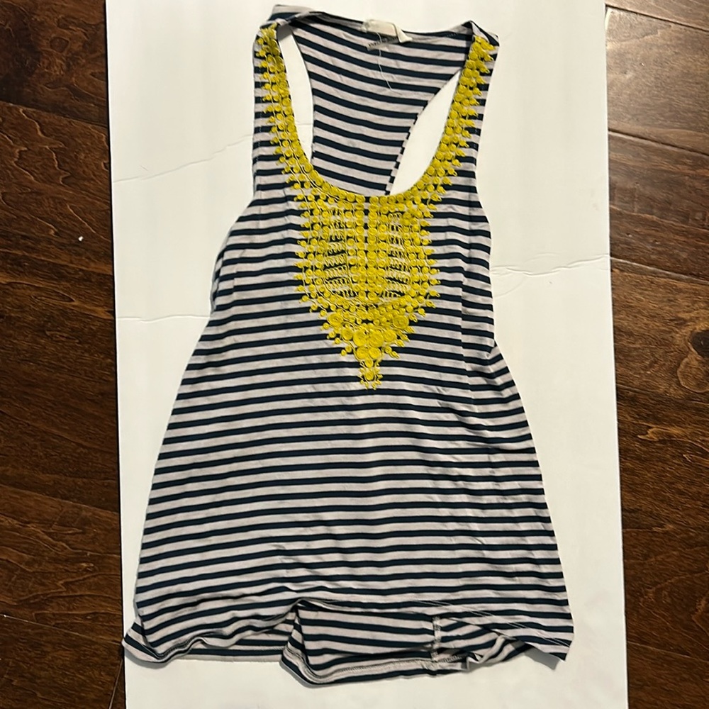 Le Sample Striped racer back tank - Size S
